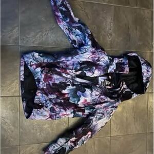 Stylish Women's Ski Jacket in Purple and Blues